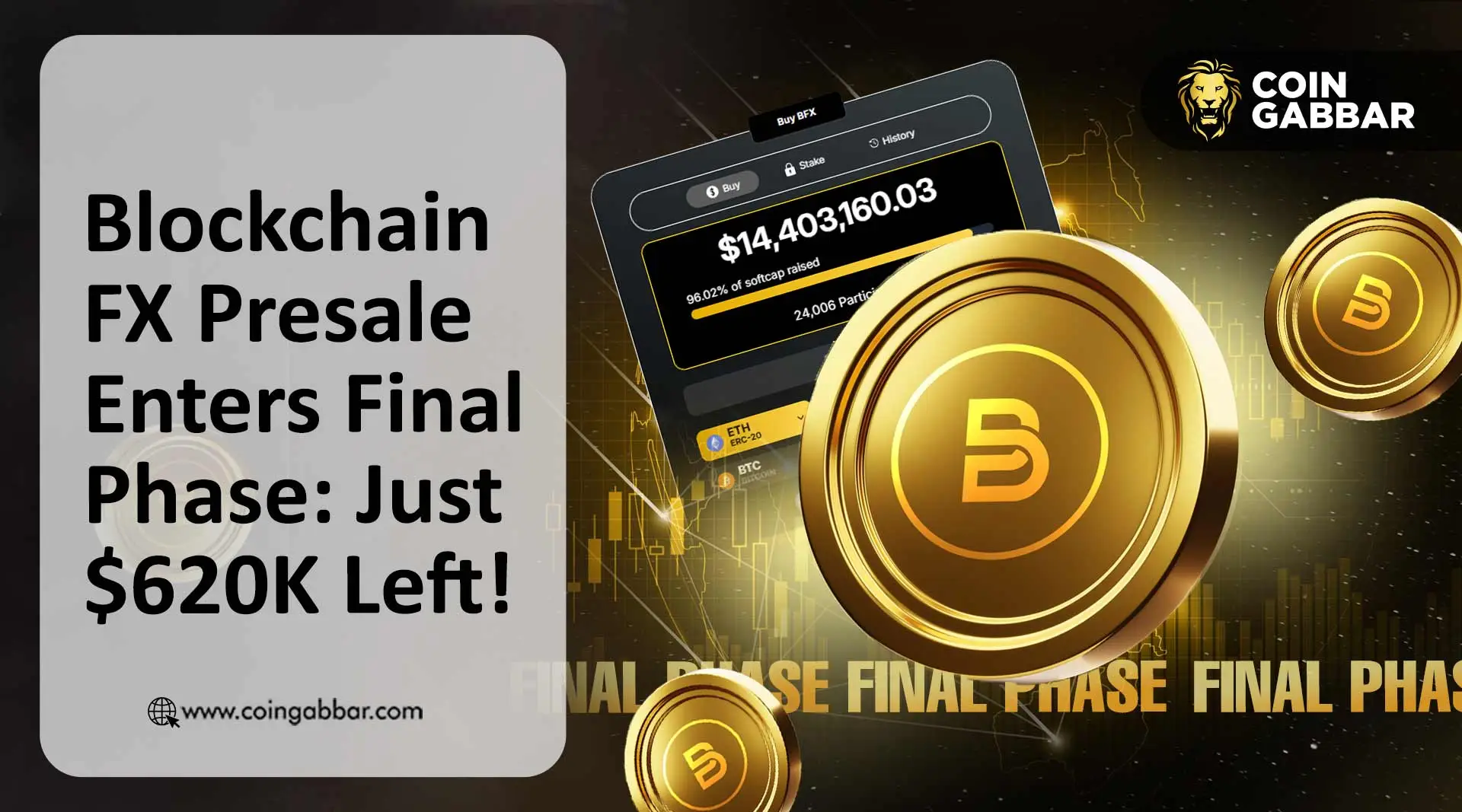 BlockchainFX Presale Hits $14.38M As Launch Date and CEX Listing Nears