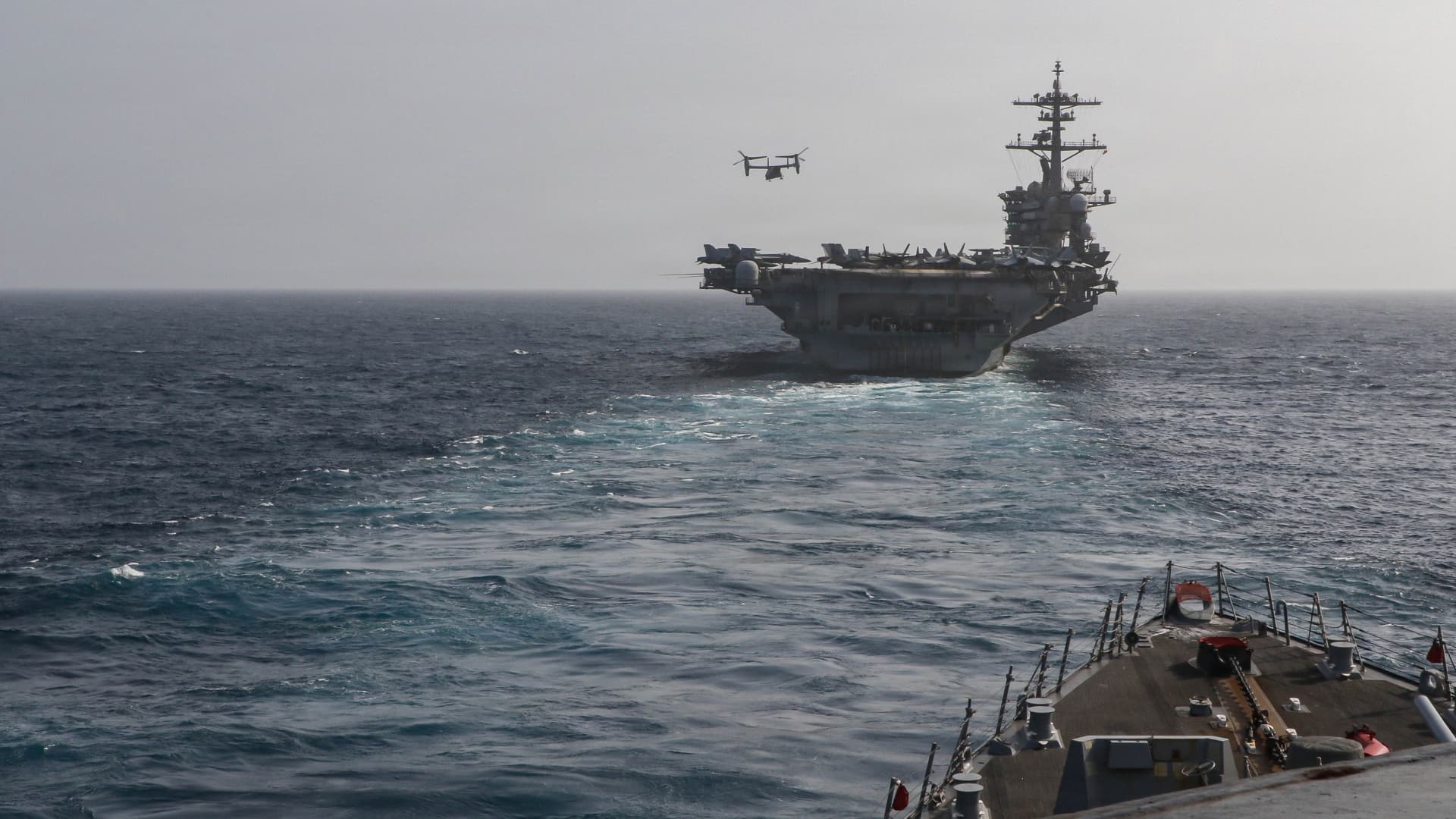 US military strikes against Iran for the ninth consecutive night slow down shipping in the Hormuz region.