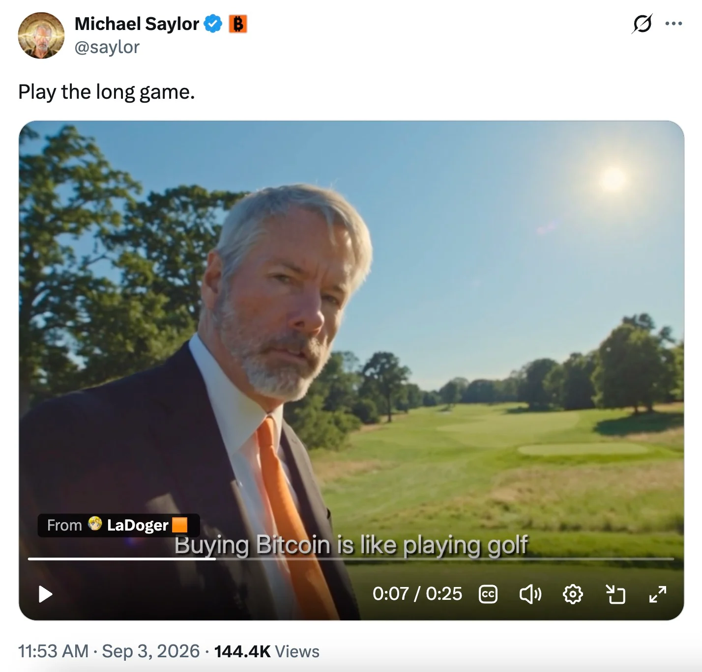 web3: 外媒:Michael Saylor再谈Strategy买币逻辑