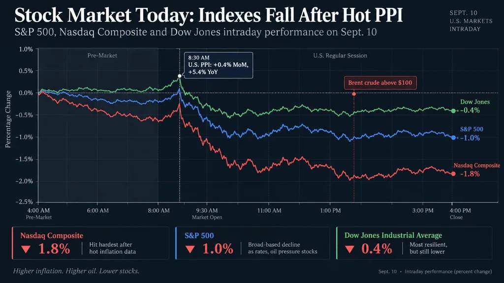 U.S. PPI temperatures rise, gasoline prices break through 100; U.S. stock market opens lower