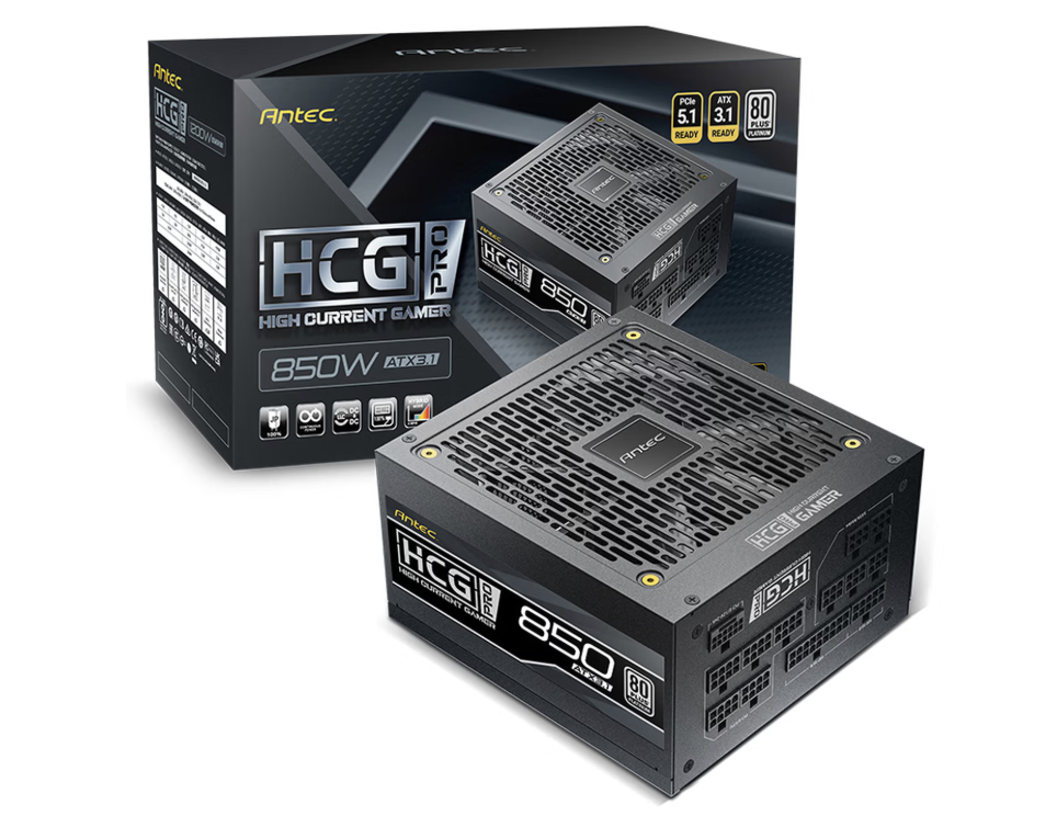 安钛克推出 HCG PRO Platinum 系列电源:提供 850/1000/1200W 功率、十年质保,1019 元起