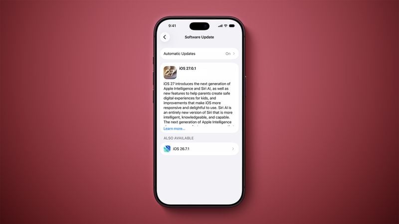 苹果调整 iPhone 更新排序,推动 iOS 26 用户升级 iOS 27