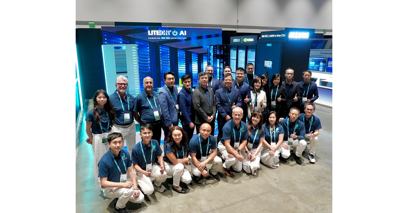 LITEON showcases NVIDIA's 800 VDC architecture and thermal management product portfolio at OCP Global Summit in 2026