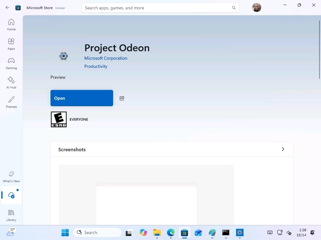 微软秘密测试 Project Odeon 新应用,界面与 Win11 设置几乎一致