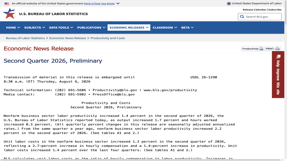 U.S. service sector productivity rose in the second quarter: Increased efficiency does not mean that every industry is making money more easily